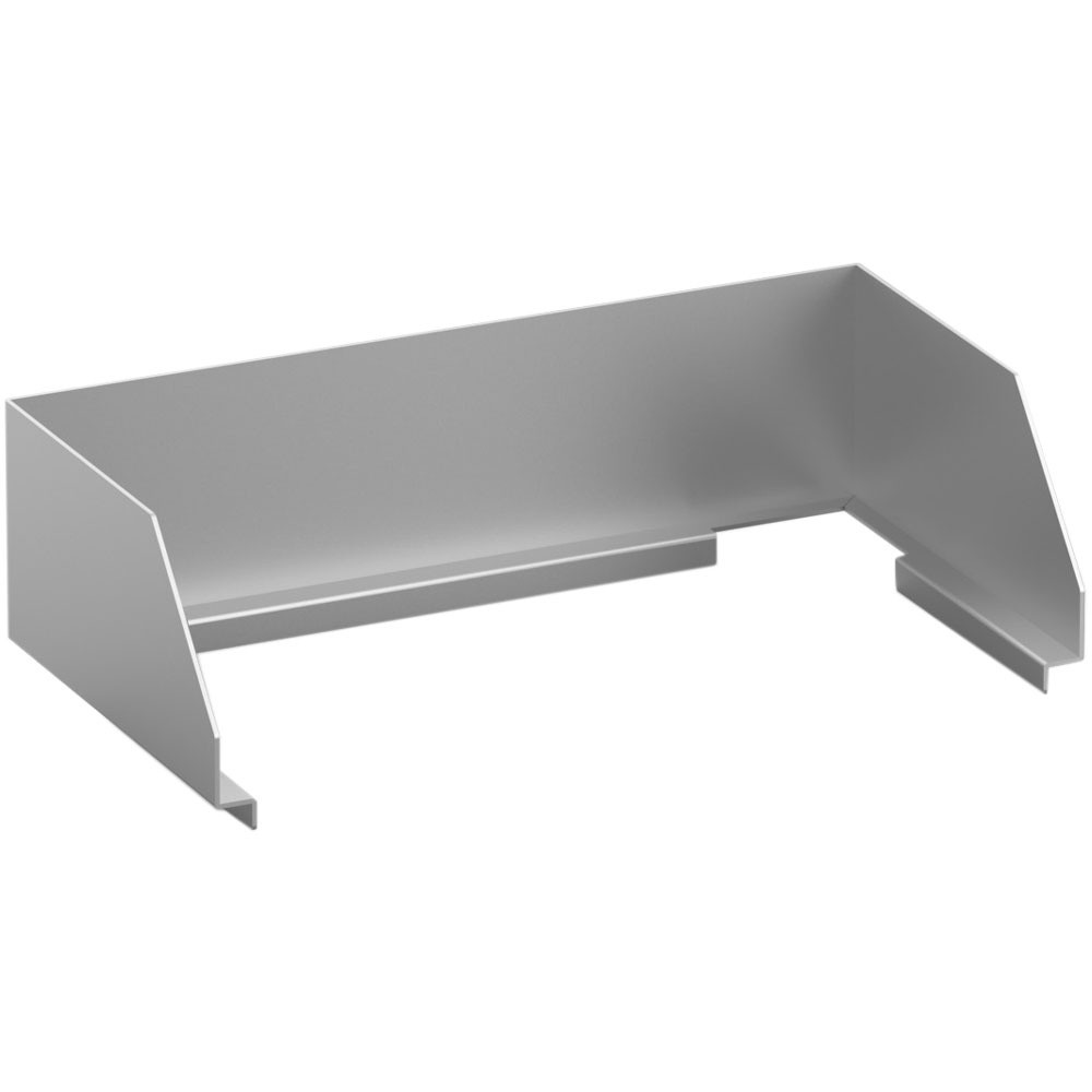 Rebord anti-éclaboussures inox Diamond 400mm pour planchas