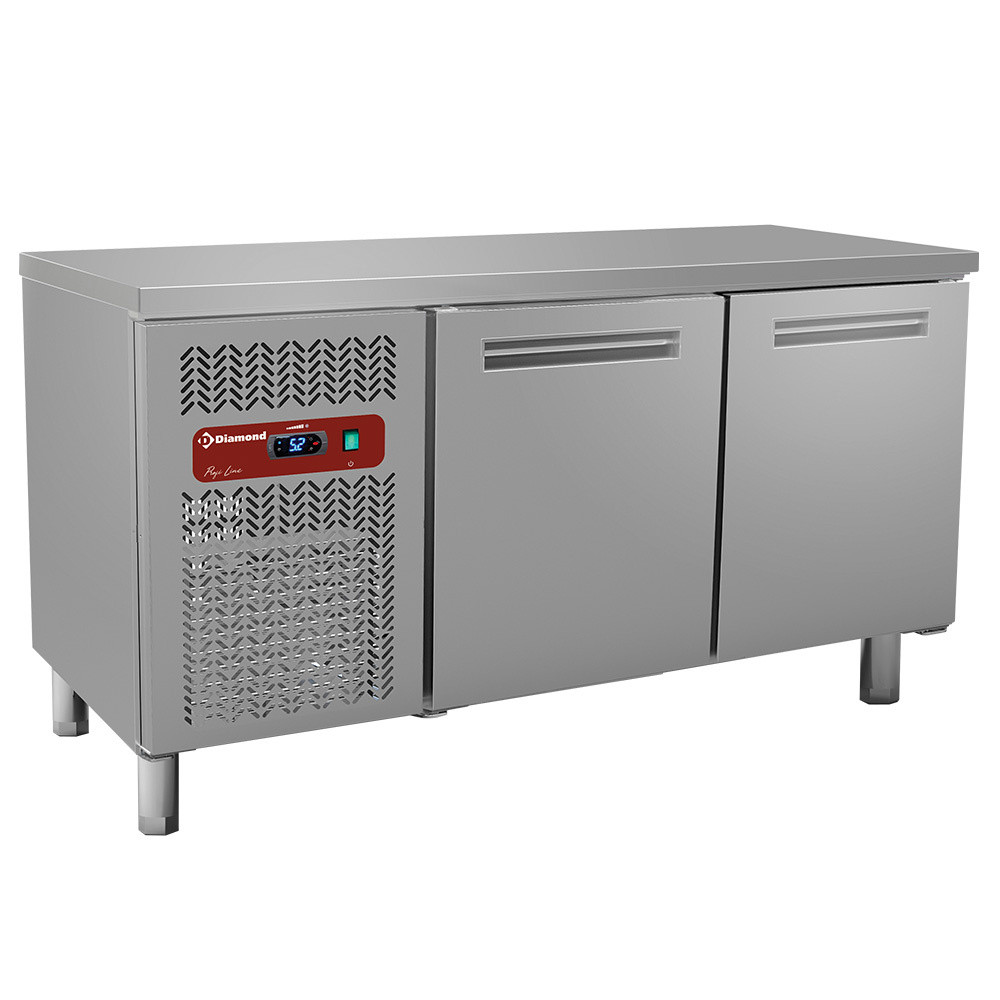 Table frigorifique ventilée DIAMOND 245L - 2 portes professionnelle