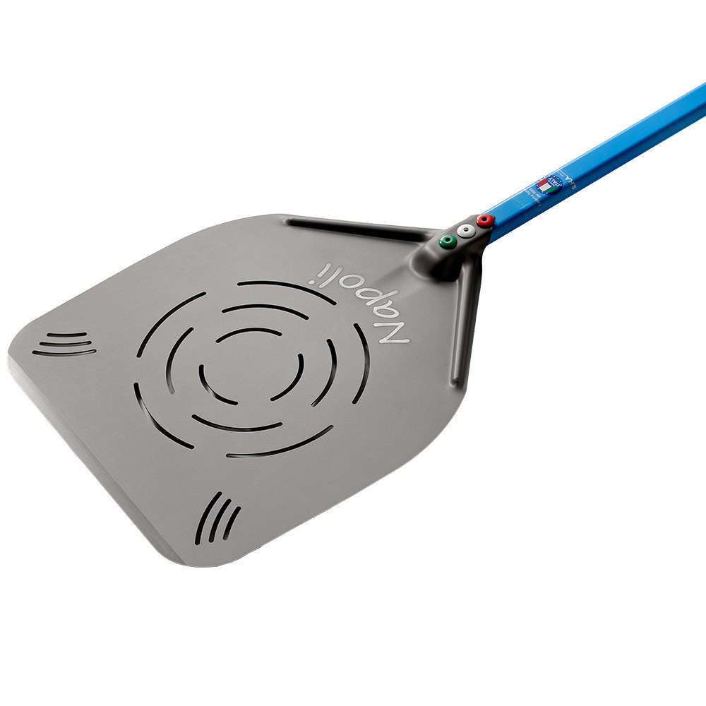 Pelle Napoletana perforée aluminium 370 mm - DIAMOND - Professionnelle