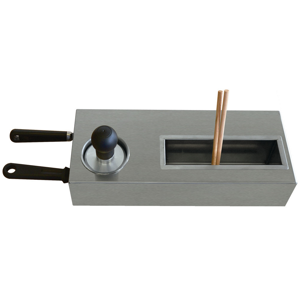 Kit Diamond : 2 spatules, 2 T bois, tampon graisseur pour crêpières