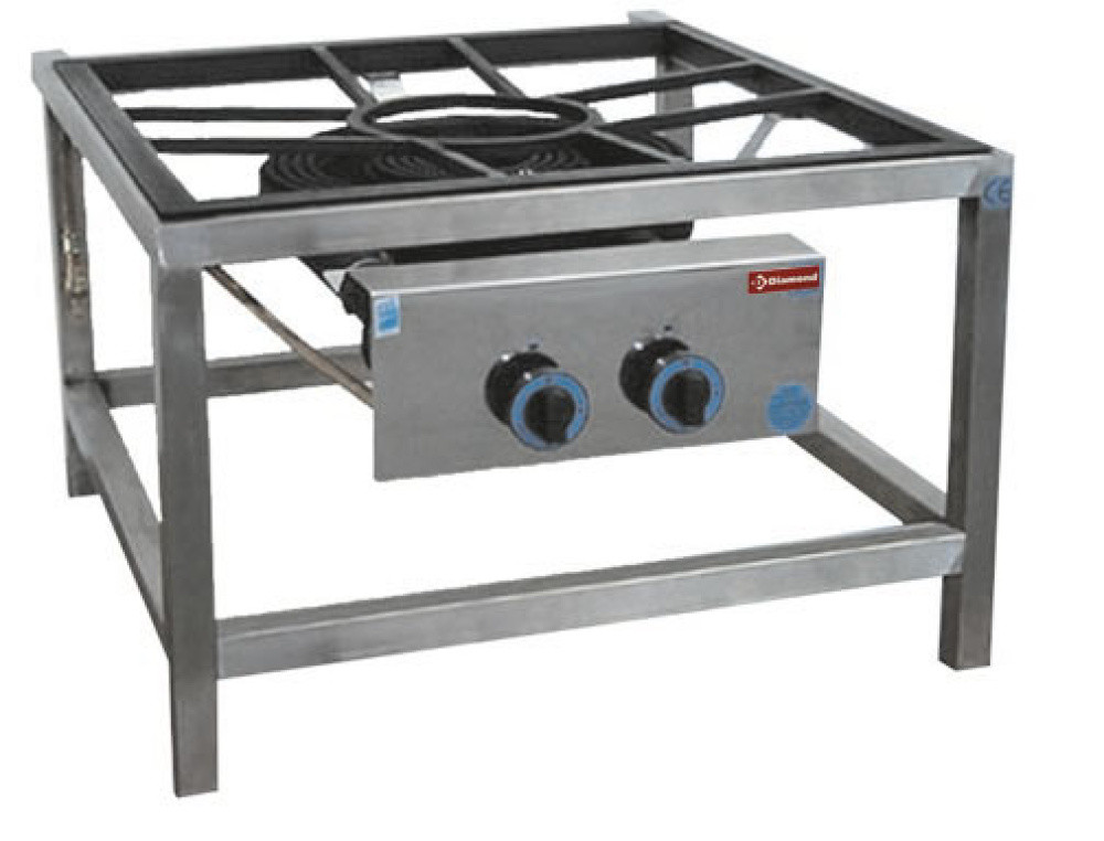 Brûleur gaz paella DIAMOND diamètre 450 mm - 27.2 kW sur support