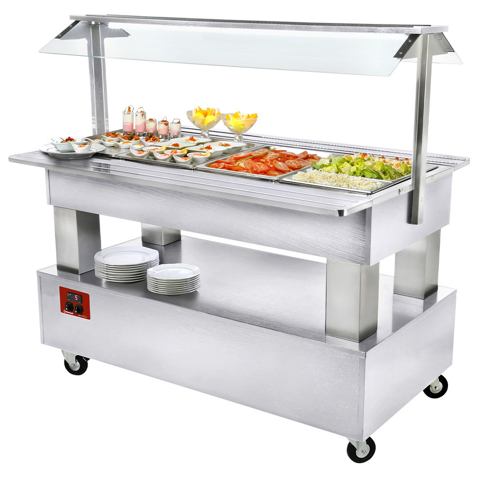 Buffet réfrigéré 4 bacs GN - Salad bar professionnel DIAMOND