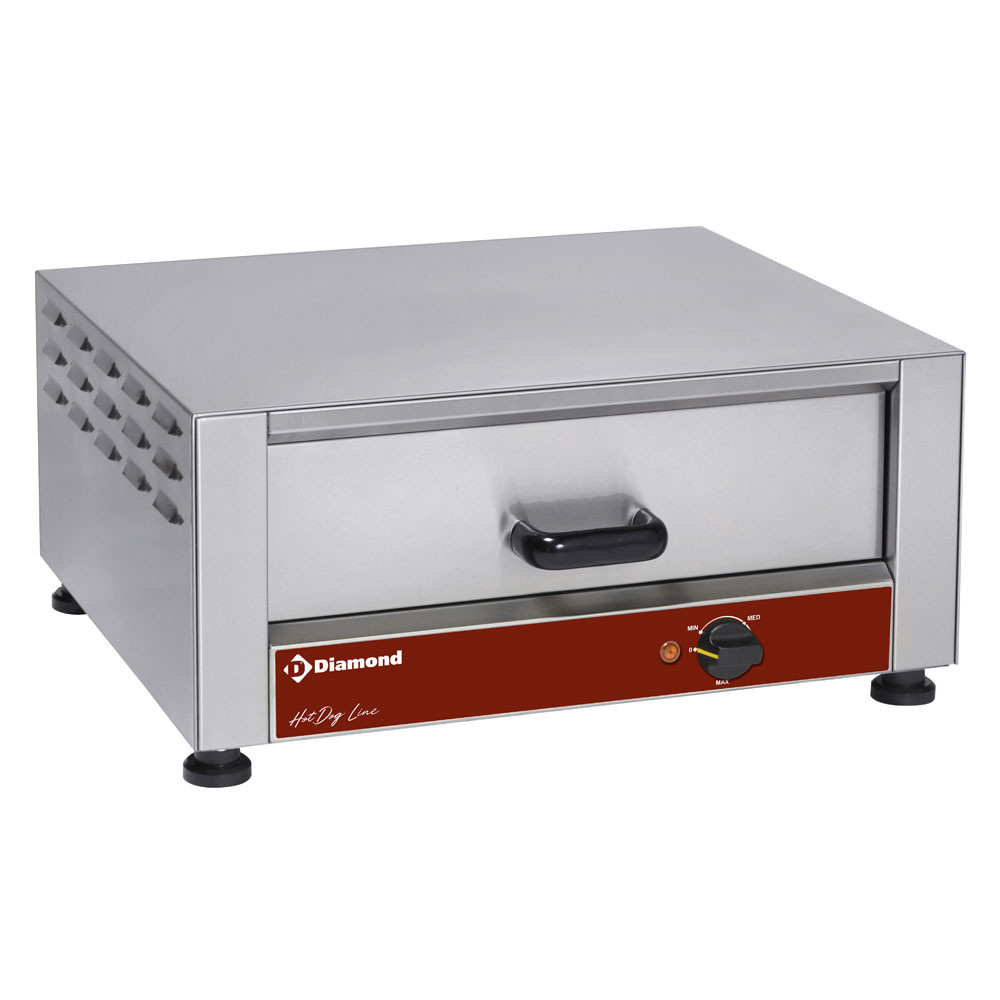 Chauffe petit pain DIAMOND - Chauffe-bun professionnel électrique 90°C