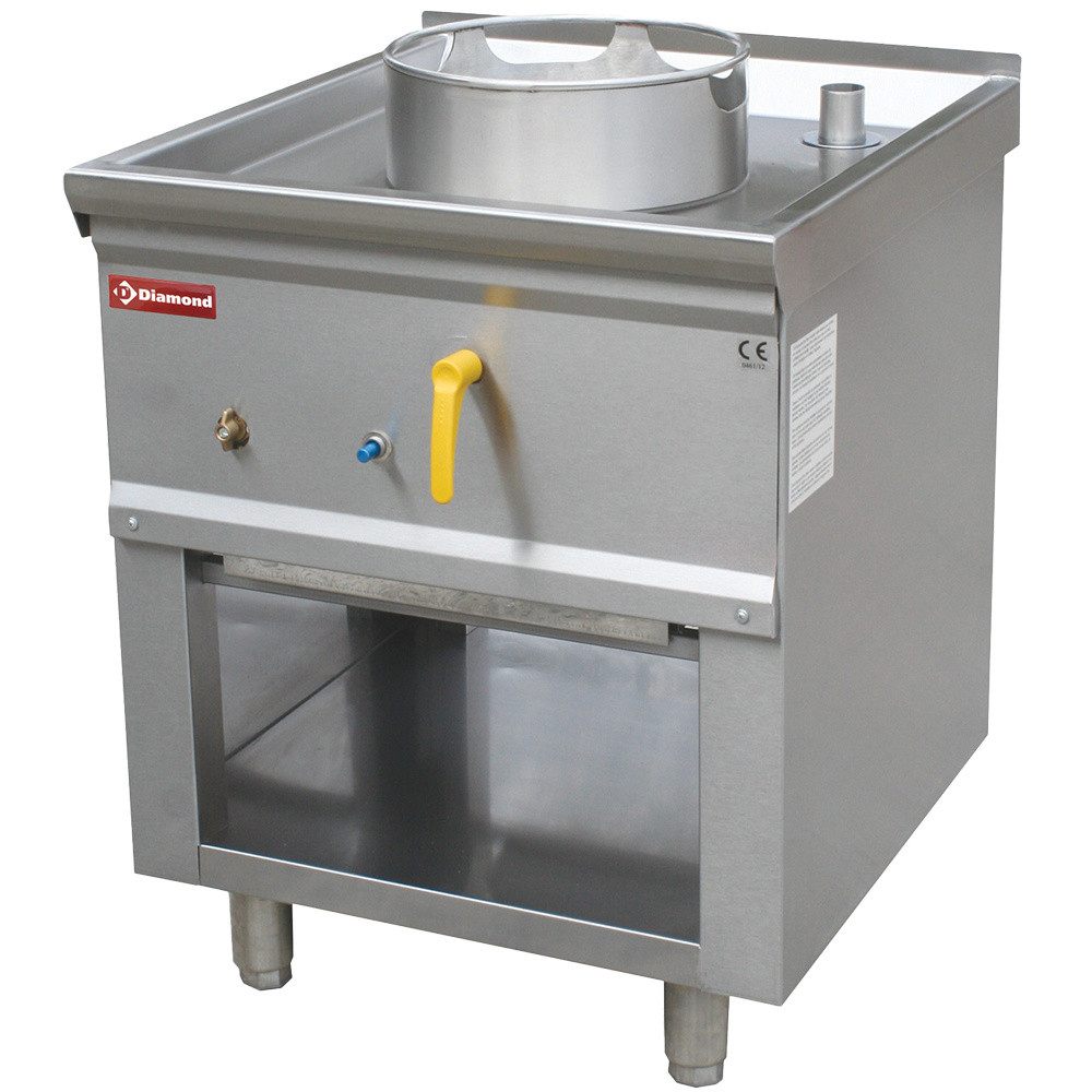 Fourneau wok DIAMOND 1 brûleur - Puissance professionnelle 21,44 kW