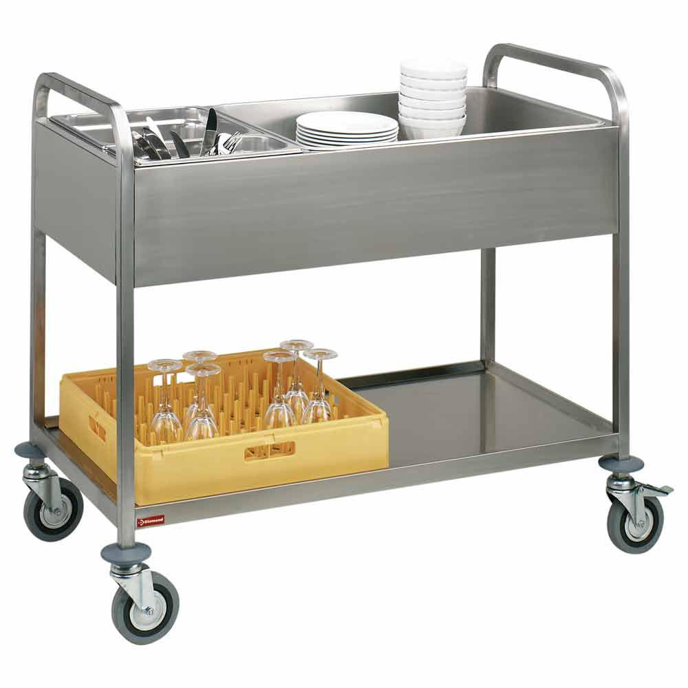 Chariot de dressage DIAMOND inox 3x GN 1/1 - Transport professionnel