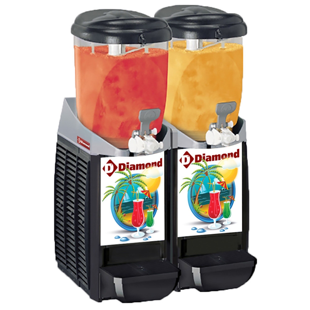 Distributeur granita DIAMOND 2x5,5L - Structure inox - Système breveté