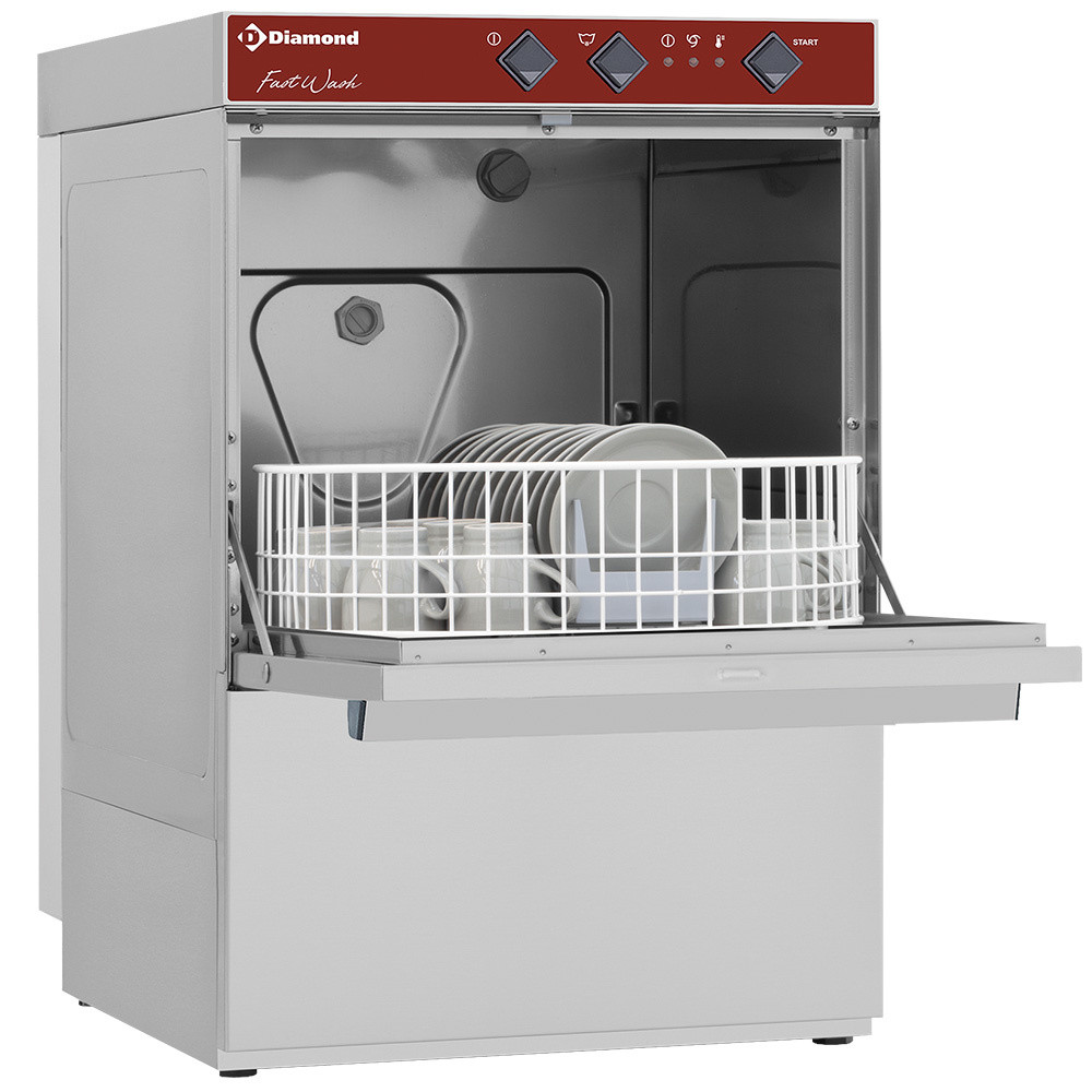 Lave-verres DIAMOND DC402/6R - Panier rond 400 mm - 30 paniers/h