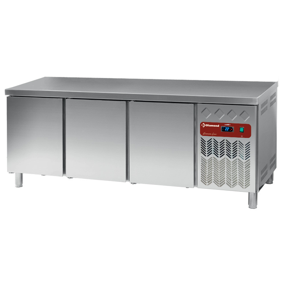 Table frigorifique DIAMOND 3 portes 550L - Table réfrigérée ventilée