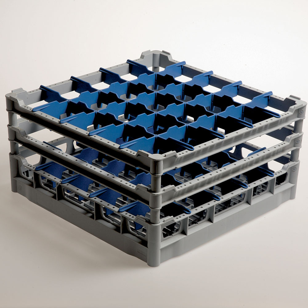 Panier 25 verres DIAMOND - Fond incliné pour drainage optimal