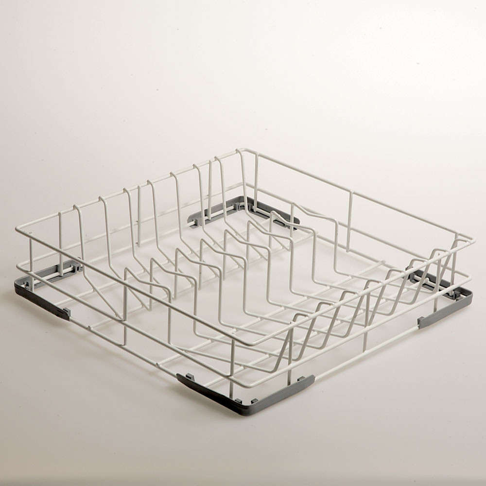 Panier DIAMOND 14 assiettes acier rilsanisé - Pour lave-vaisselle pro