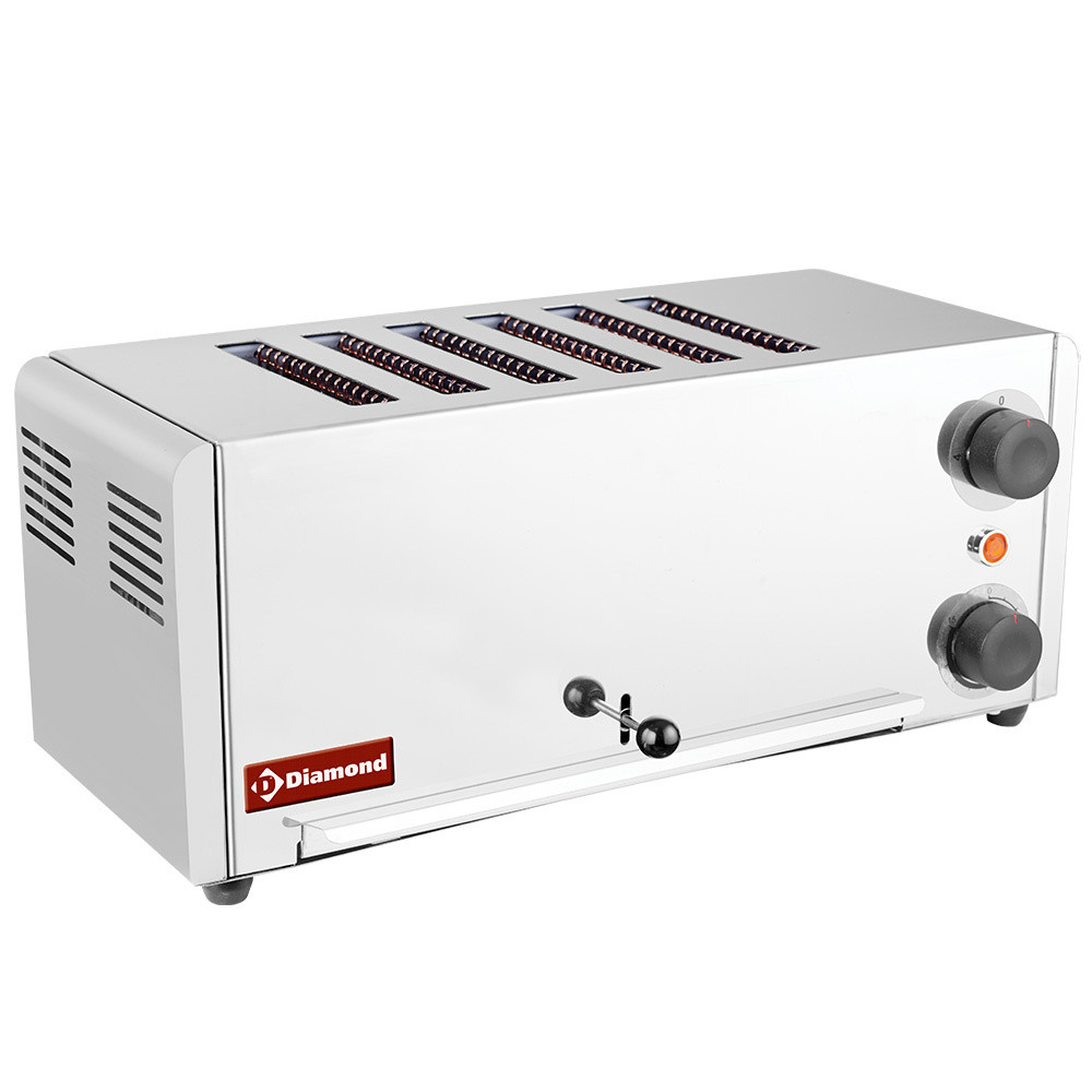 Grille-pain 6 tranches DIAMOND - Toaster professionnel acier inox 3 kW