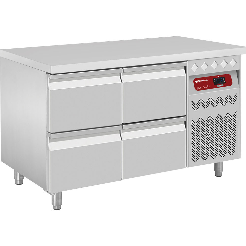 Table réfrigérée Diamond DT131/P9 - 260L, -2°C à +8°C - Cuisine pro