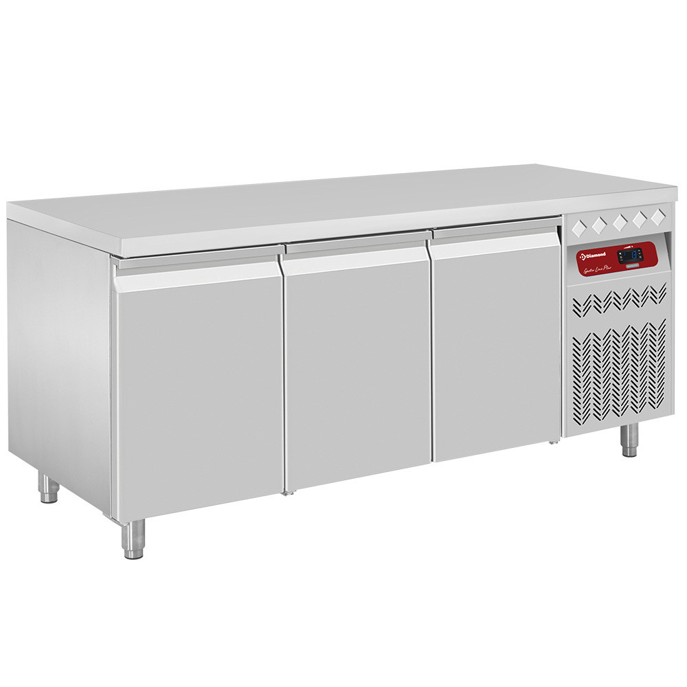 Table frigorifique ventilée 405L DIAMOND - 3 portes GN 1/1 pro