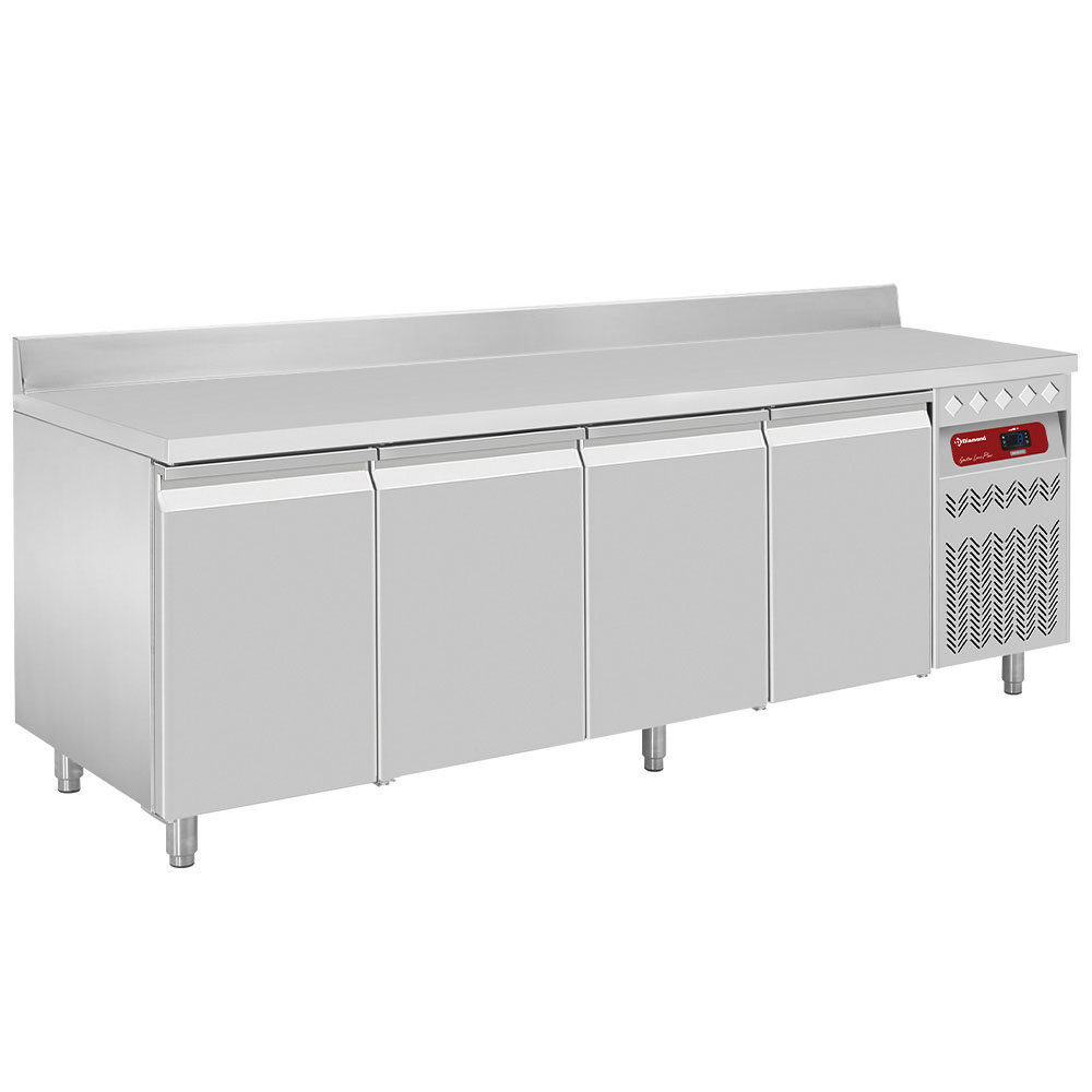 Table frigorifique murale Diamond 4 portes GN 1/1, 550 litres ventilée