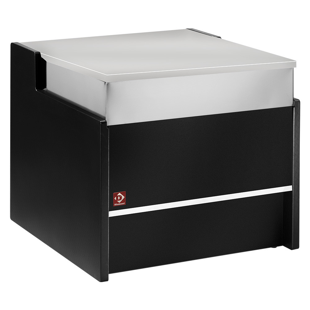 Élément caisse 1000 mm noir DIAMOND - Comptoir vitrine robuste