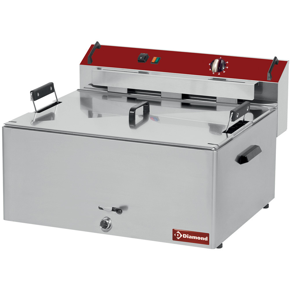 Friteuse électrique 16L DIAMOND - Cuve inox 304, 9kW pour restauration