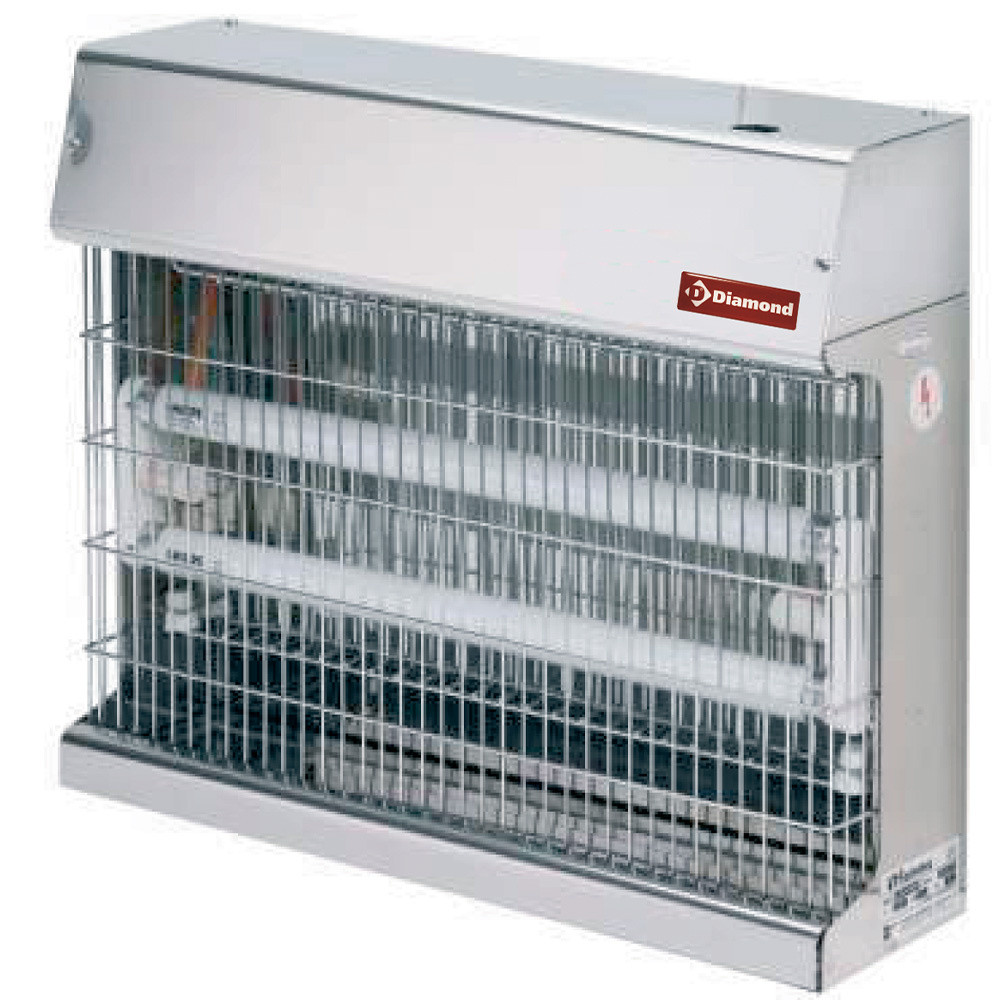 Exterminateur mural DIAMOND en inox - Protection 100 m² écologique