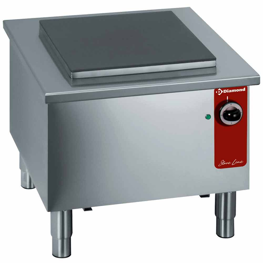 Réchaud électrique DIAMOND - Plaque fonte 400x400 mm, 5 kW triphasé