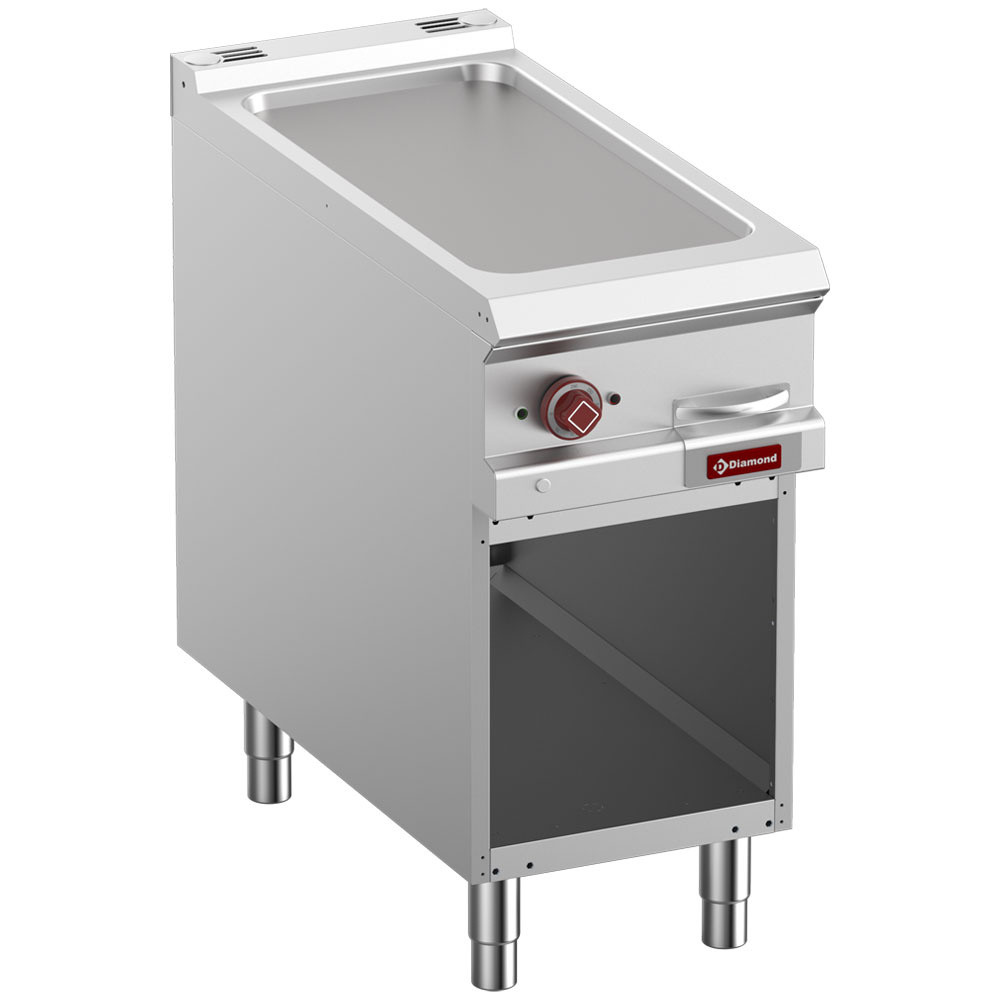 Plaque cuisson électrique lisse DIAMOND - Module 1/2 armoire ouverte