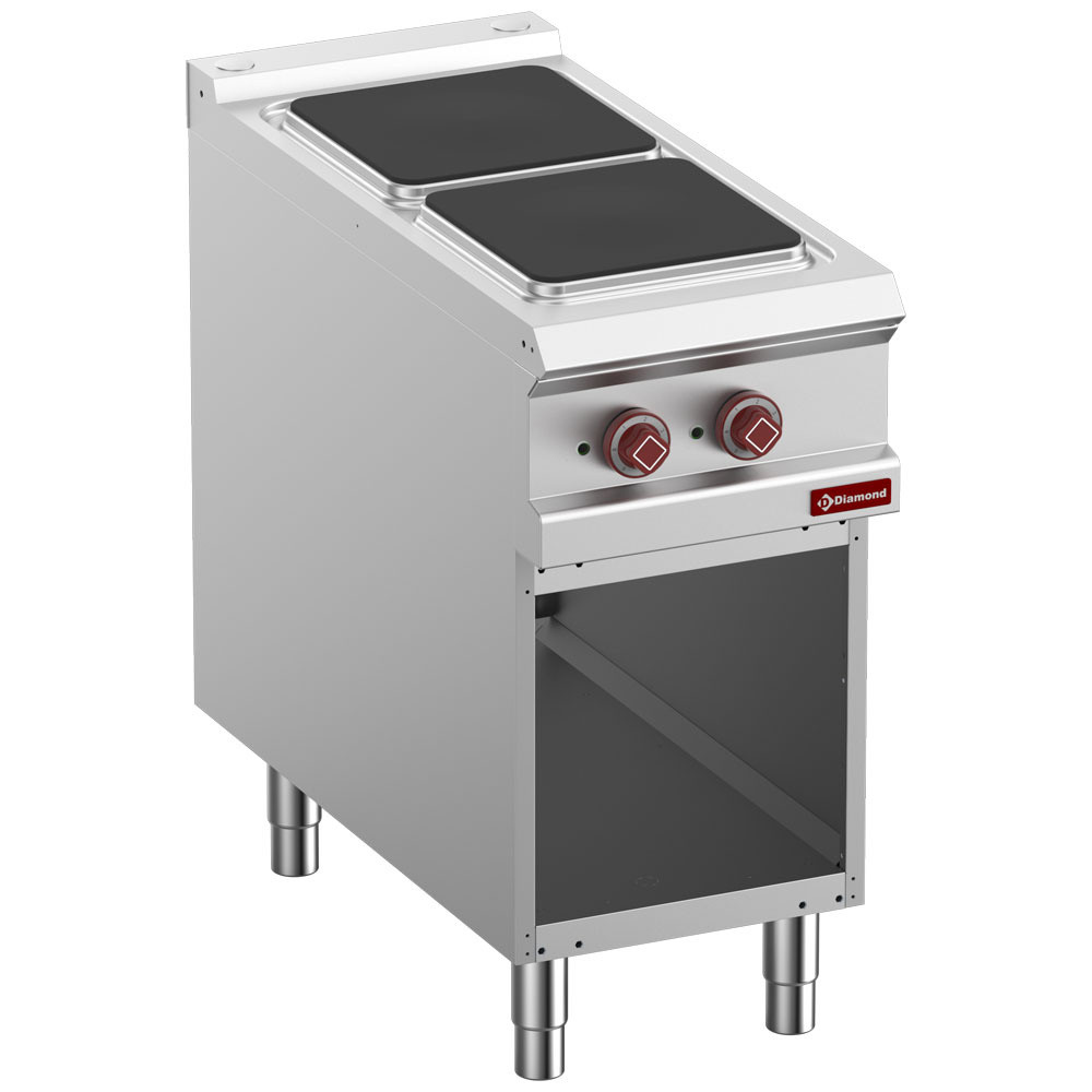 Fourneau 2 plaques DIAMOND - Armoire ouverte pour restauration