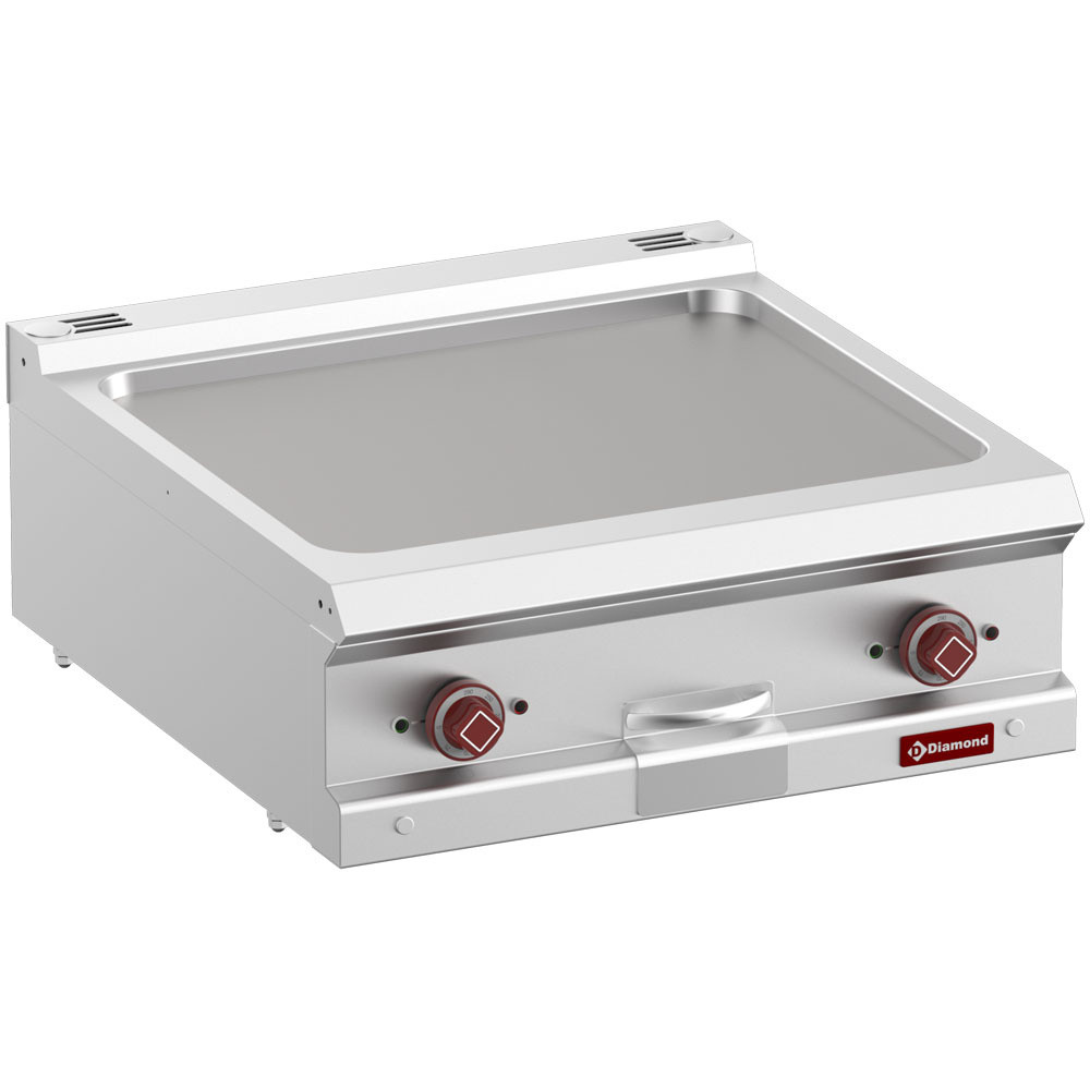 Plaque de cuisson DIAMOND - Plaque lisse fonte 15mm, 2 zones, 10kW