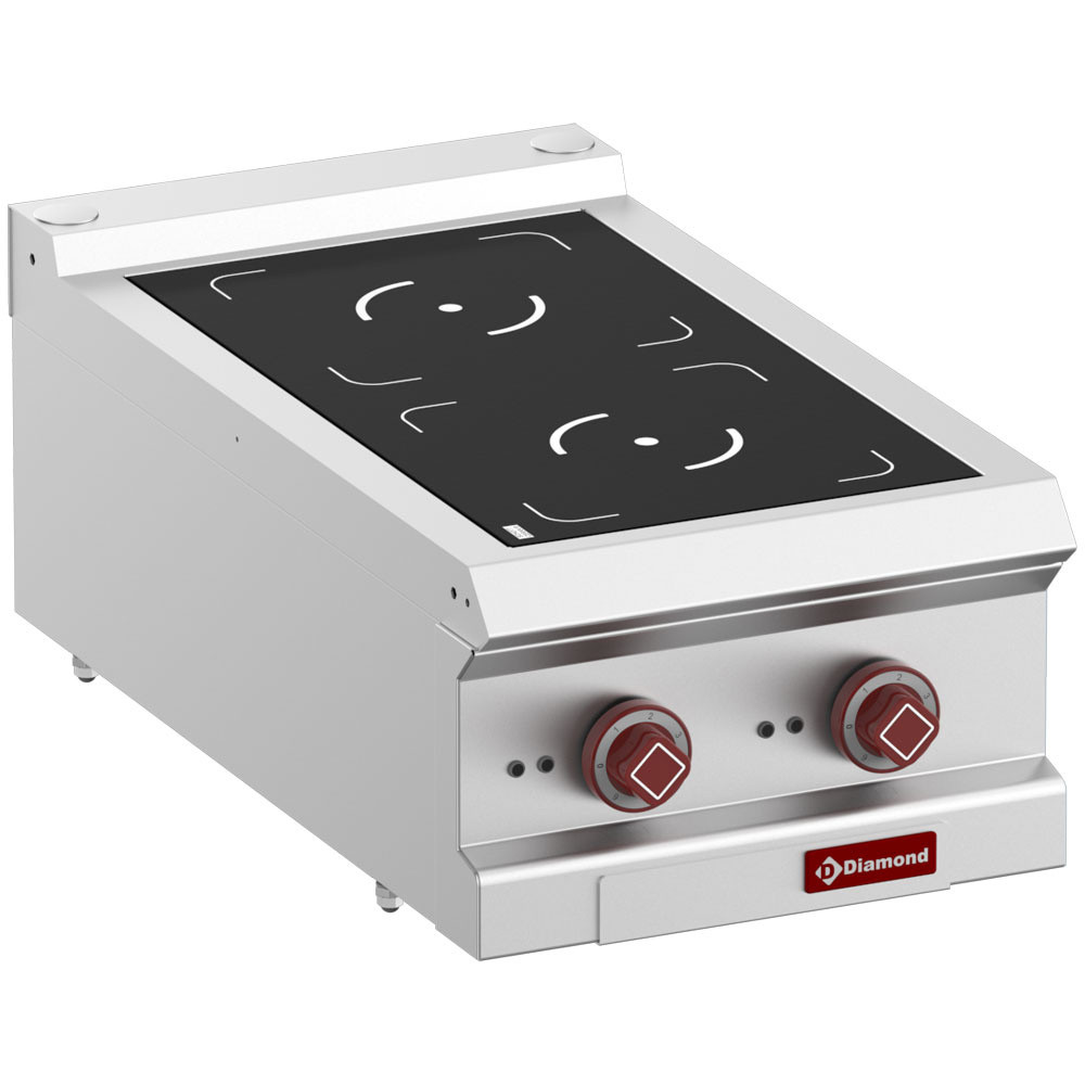DIAMOND Cuisinière électrique 2 foyers à induction - Top professionnel