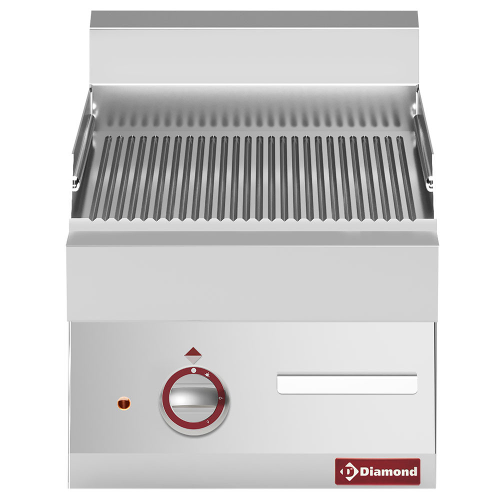 Plaque de cuisson électrique rainurée Alpha 650 DIAMOND - 4,5 kW