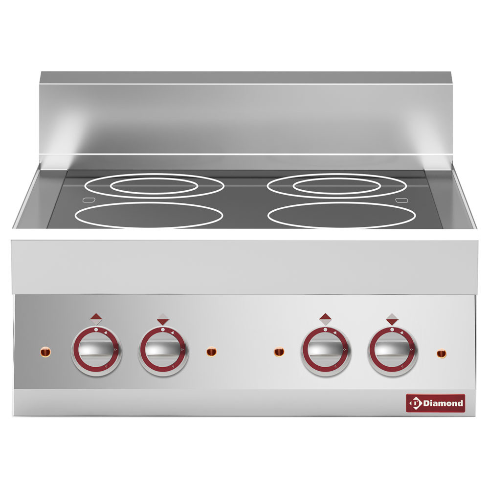 Cuisinière électrique Diamond Alpha 650 - 4 plaques vitro-céramique