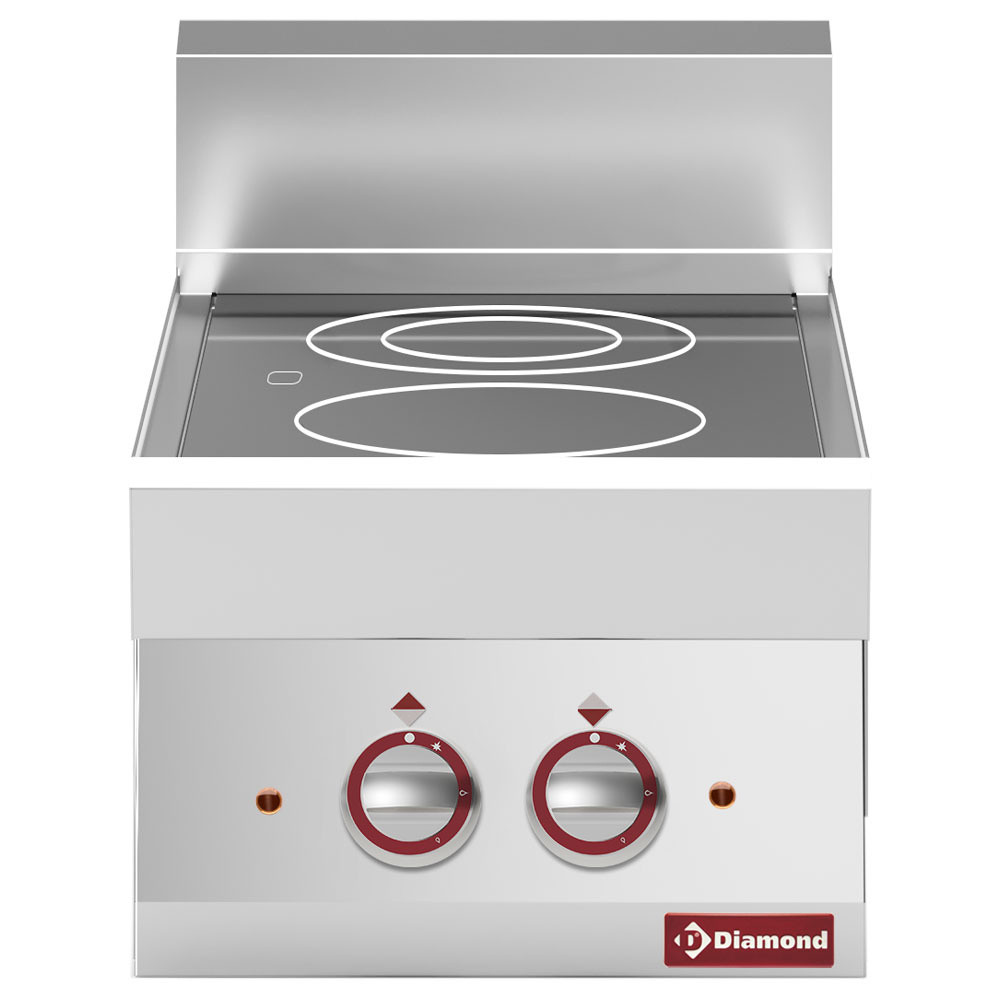 Cuisinière vitrocéramique DIAMOND 2 foyers - Professionnelle