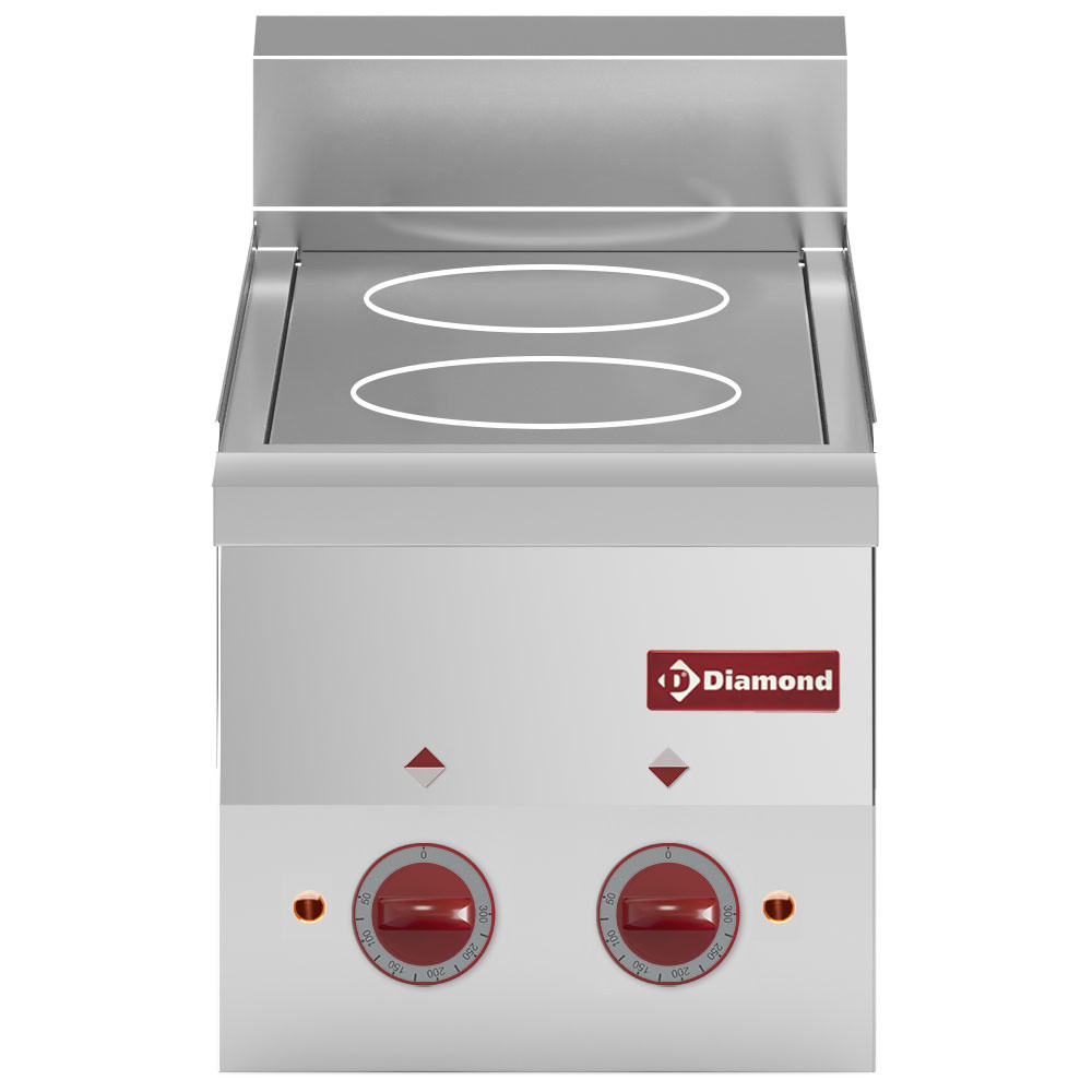 Cuisinière vitrocéramique 2 plaques DIAMOND - Puissance 3,6 kW