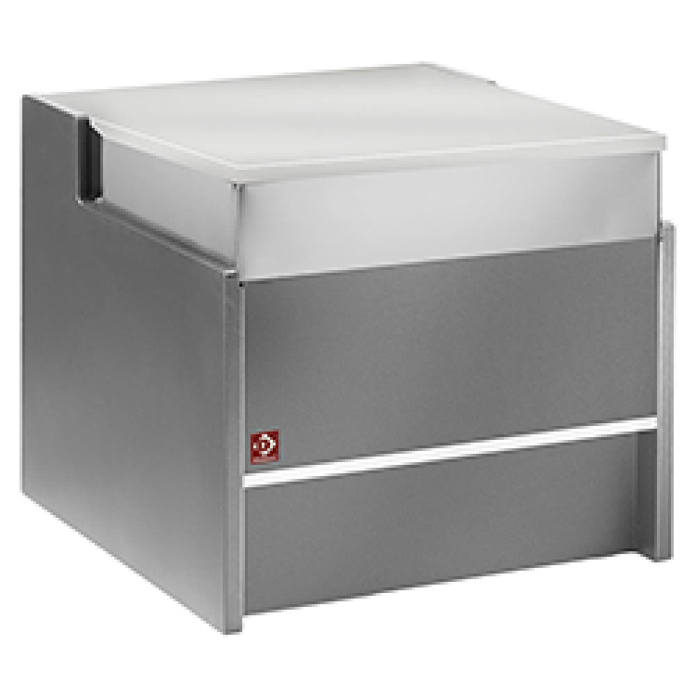 Élément caisse 1000 mm GRIS - Module comptoir inox pour restauration