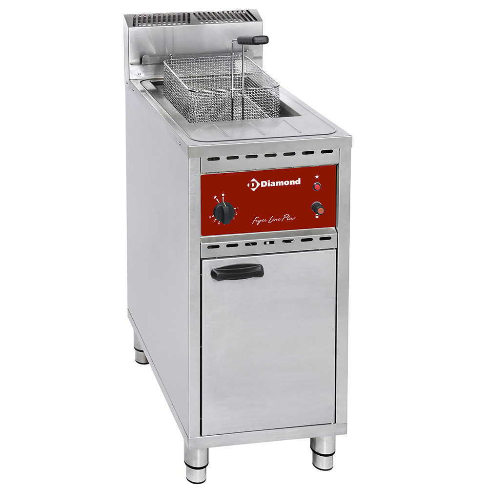 Friteuse gaz DIAMOND 16L sur meuble - Professionnelle pour food-trucks