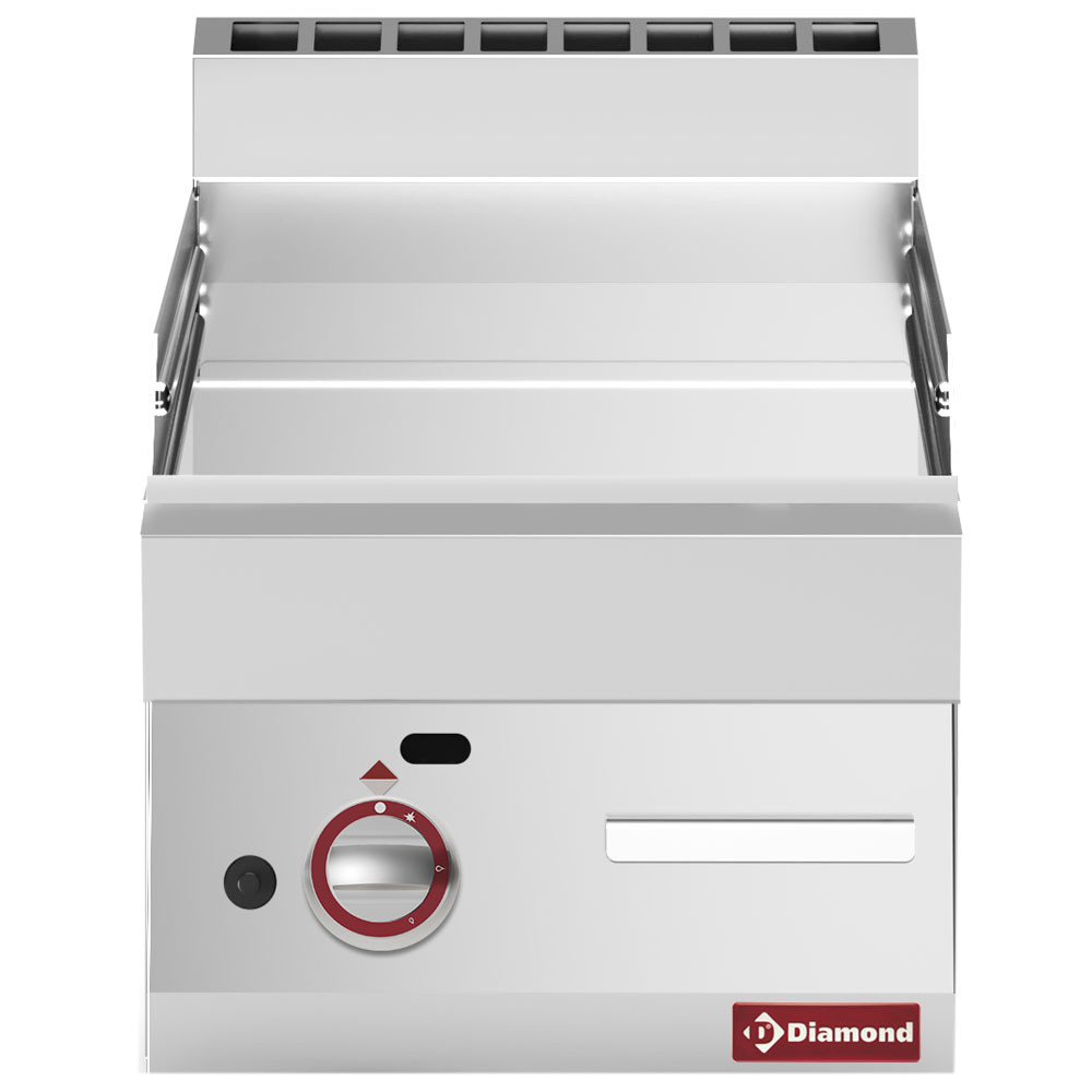 Plaque de cuisson gaz lisse DIAMOND - Chrome dur 50 µm - 4900 kcal/h