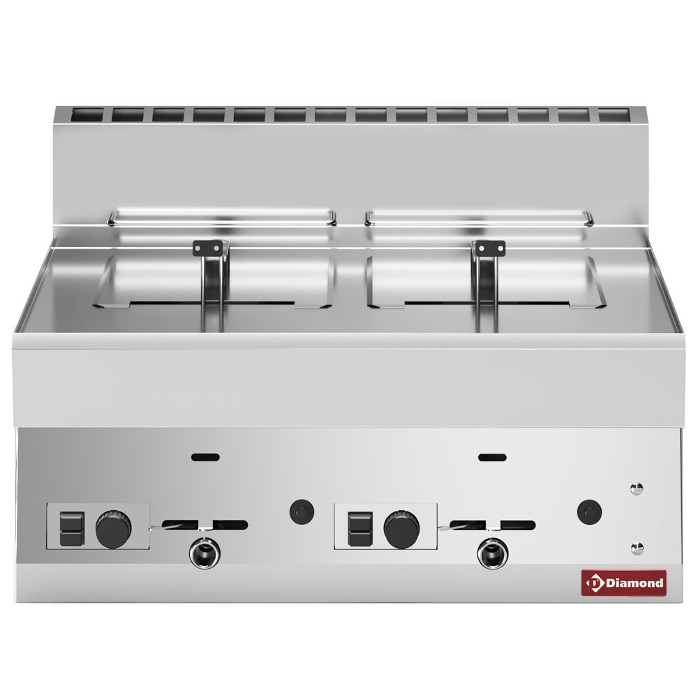 Friteuse gaz DIAMOND 2 cuves 8 litres - Professionnelle et performante