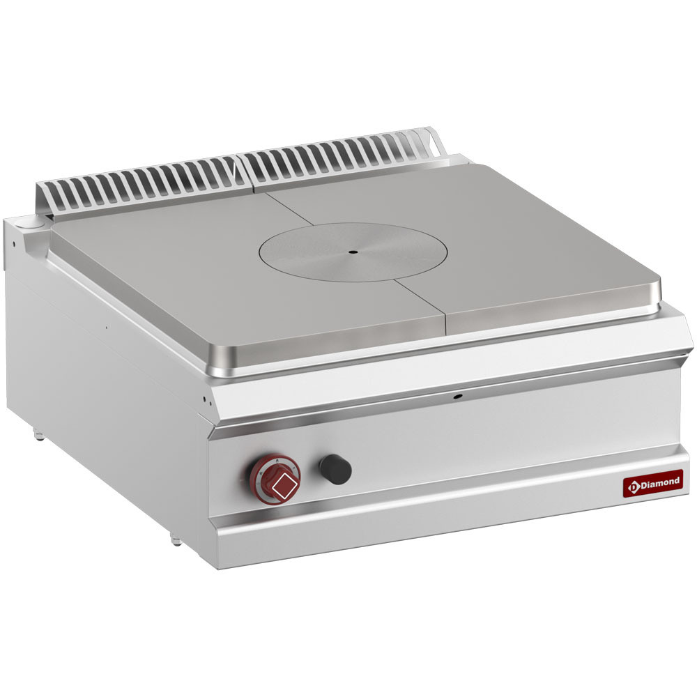 Cuisinière gaz DIAMOND G7/T7T-N - Taque coup de feu professionnelle