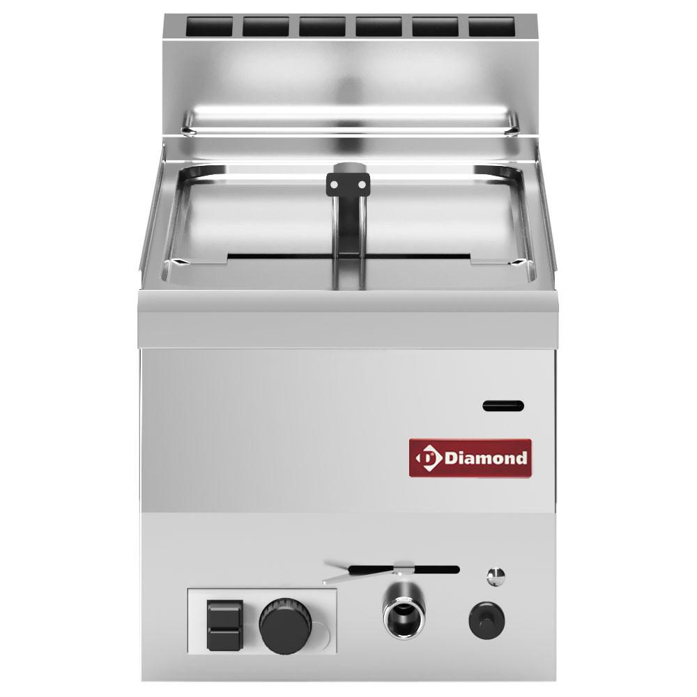 Friteuse gaz Diamond 8L - Cuve simple professionnelle pour frites