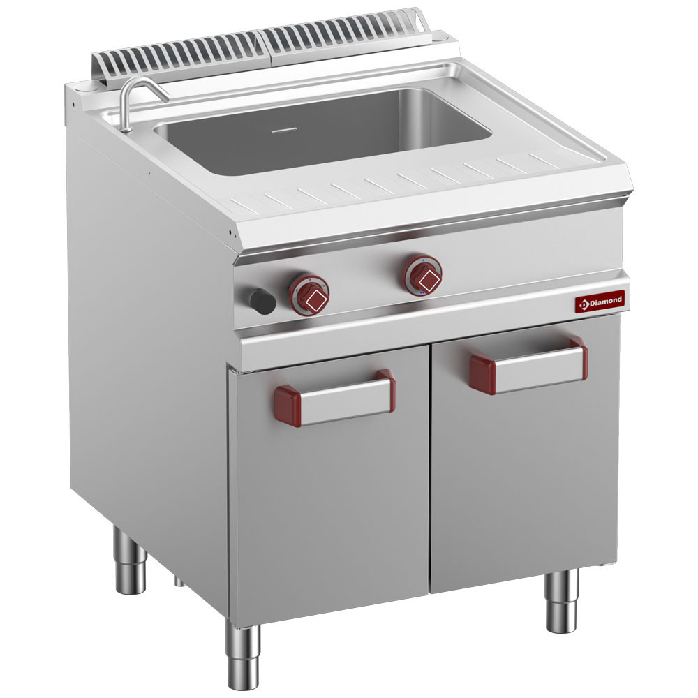 Cuiseur à pâtes gaz DIAMOND 40L sur armoire - Professionnel et robuste