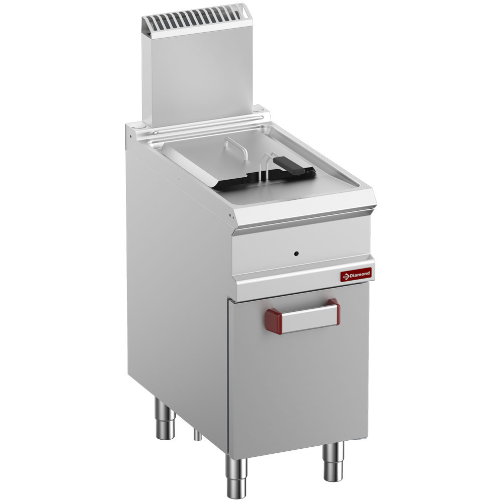 Friteuse gaz DIAMOND 14L sur armoire - Cuisine professionnelle