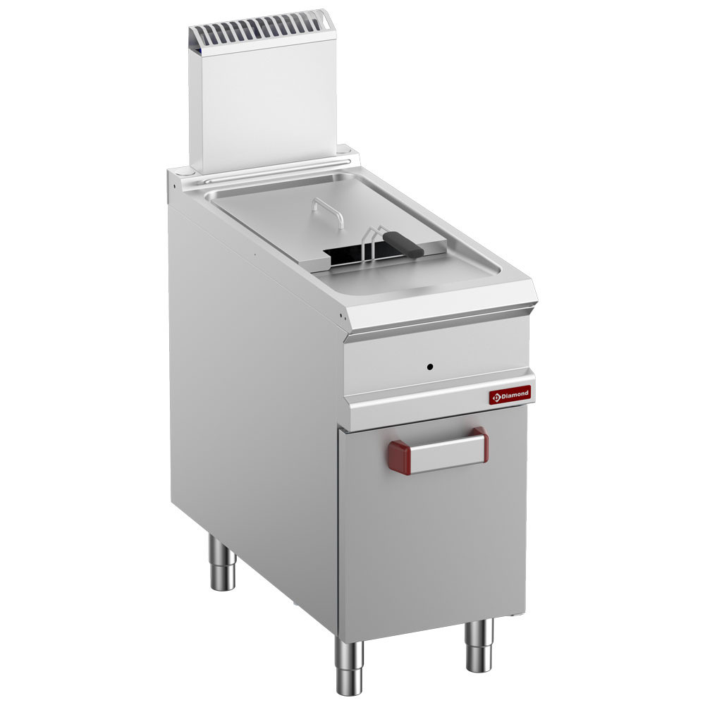 Friteuse gaz DIAMOND 18L 18kW - Cuve inox professionnelle sur meuble