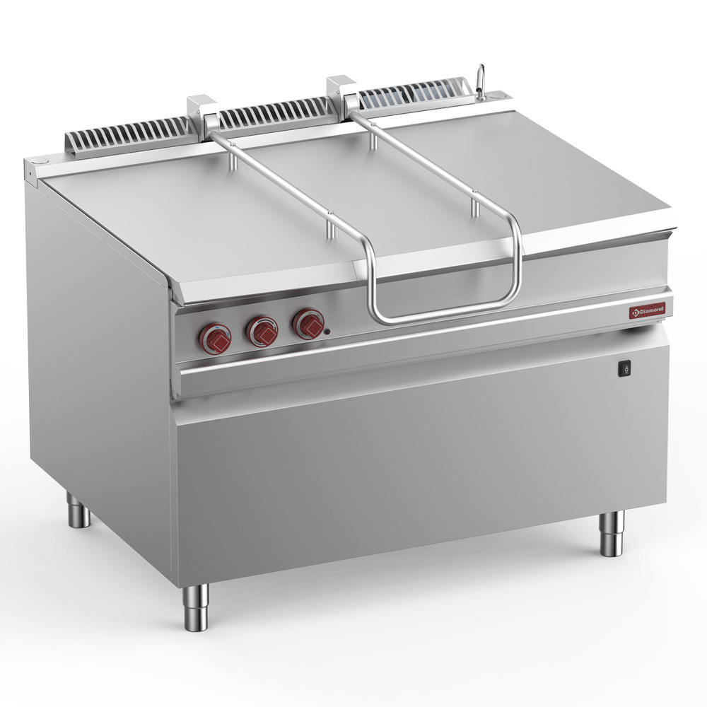 Sauteuse basculante gaz Diamond 120L - Cuve inox professionnelle