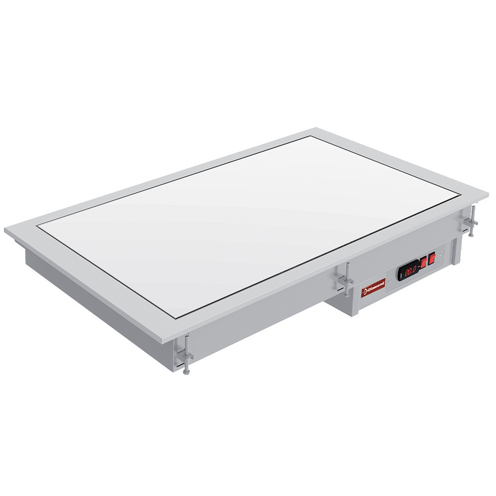 Plaque vitrocéramique DIAMOND blanche 4x GN 1/1 - Professionnel