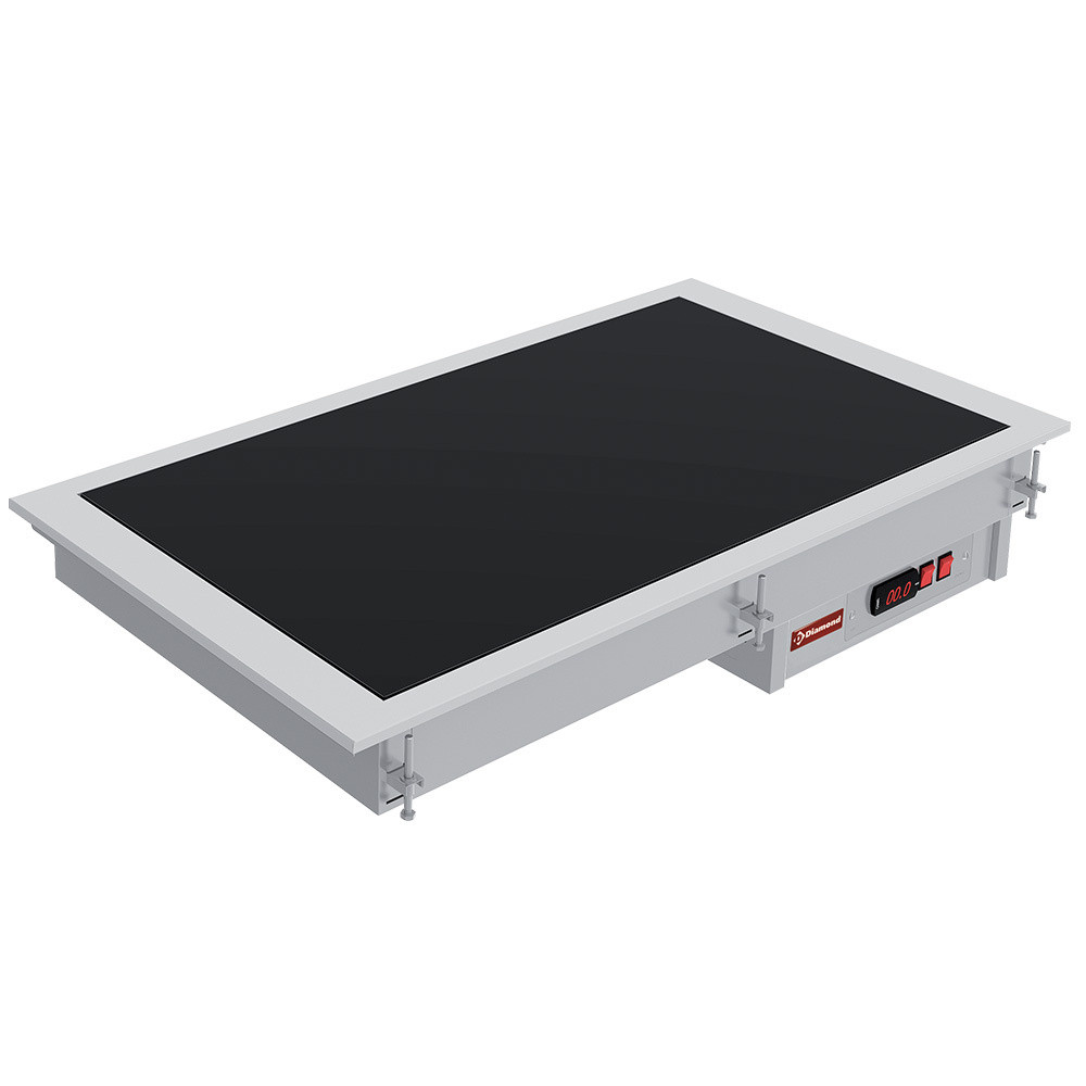Plaque vitrocéramique DIAMOND noire 4x GN 1/1 - Chauffage uniforme