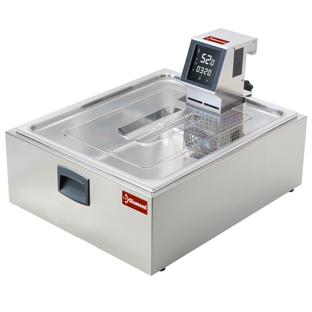 Ensemble cuiseur sous vide DIAMOND : précision 0,1°C avec cuve inox