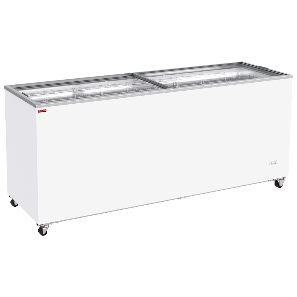 Conservateur bahut Diamond 672L - Couvercles coulissants sur roulettes