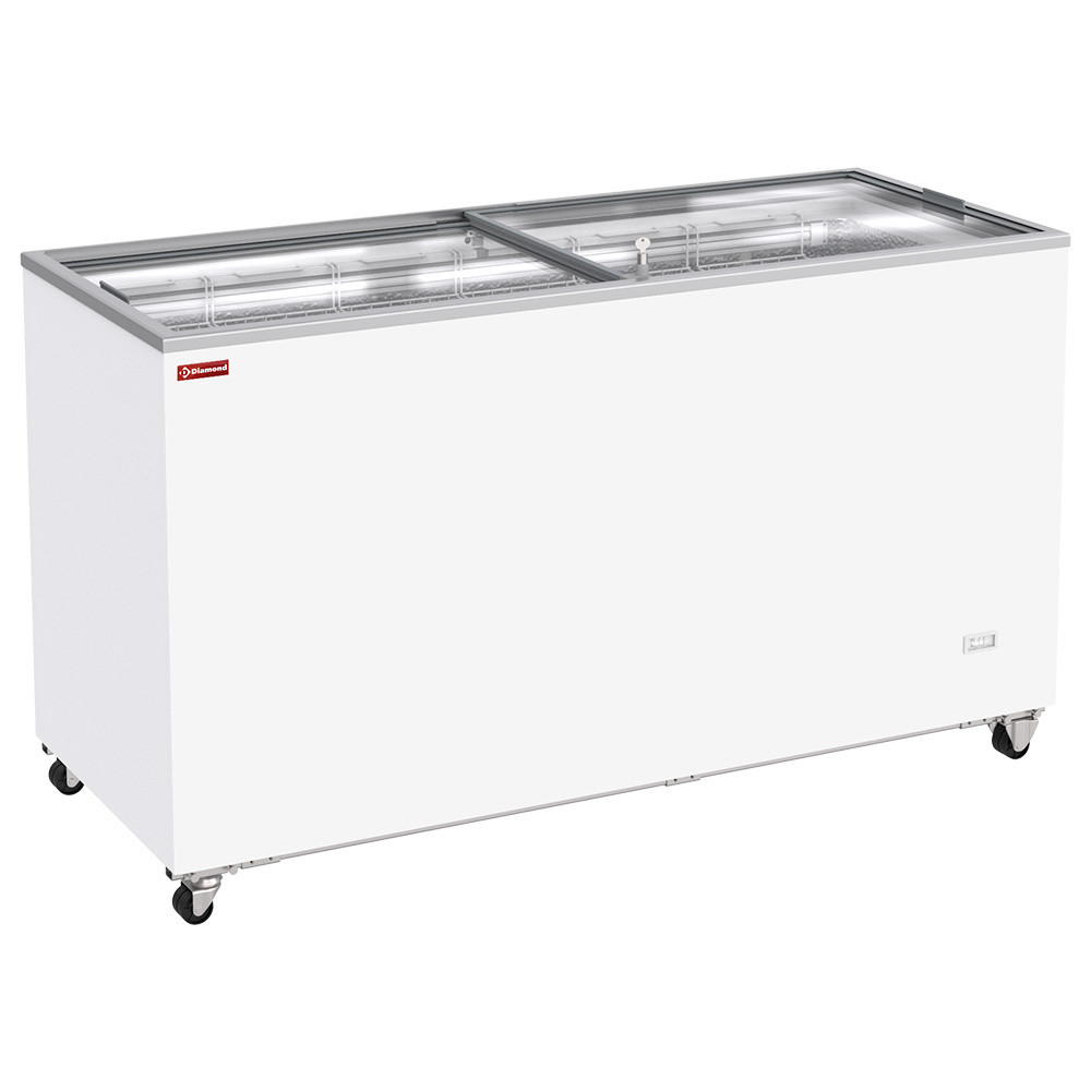 Congélateur bahut DIAMOND 503L - Couvercles coulissants vitrés
