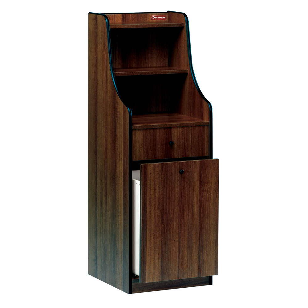 Meuble de service DIAMOND Wengé - Tiroir coulissant et trémie pour CHR