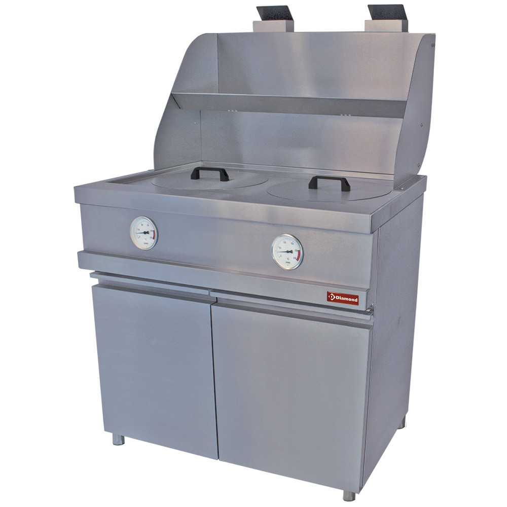Friteuse gaz DIAMOND HEAVY DUTY 2 cuves - Professionnelle mécanique