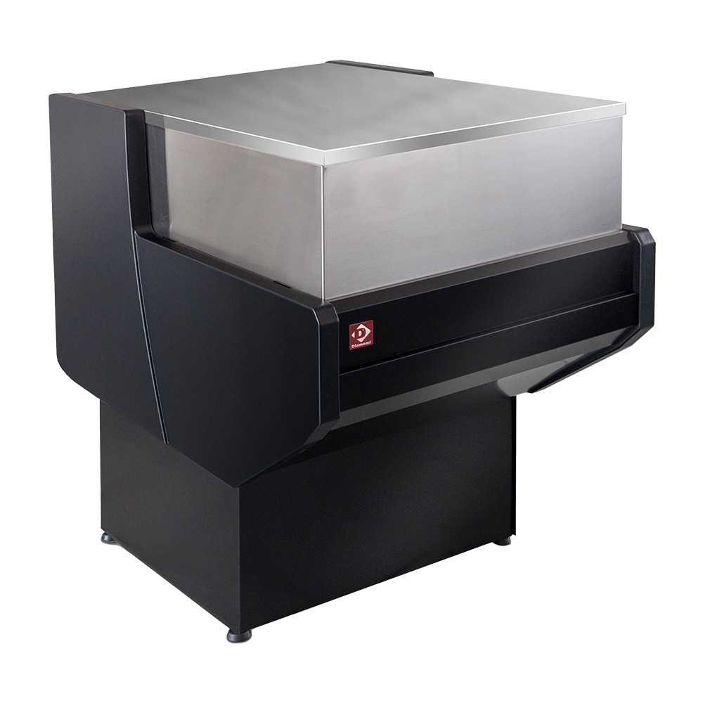 Élément caisse 700 mm noir DIAMOND - Plan de travail inox AISI 304