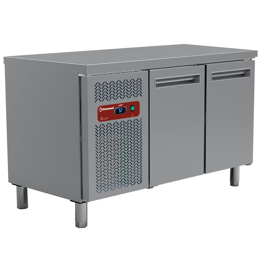 Table frigorifique ventilée DIAMOND 260L - 2 portes GN 1/1 - Classe C