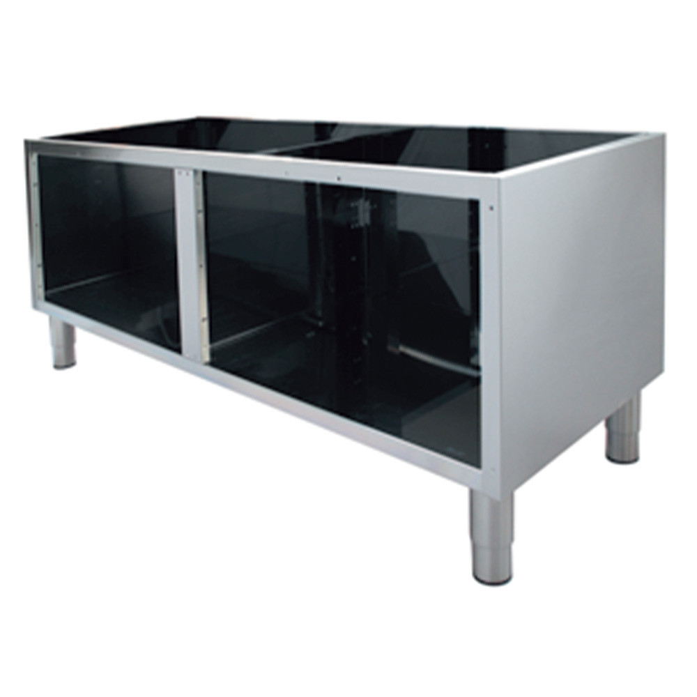 Soubassement ouvert en acier inox AISI 304 DIAMOND - Cuisine pro